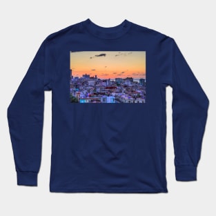 Havana Caribbean Sunset, Cuba Long Sleeve T-Shirt